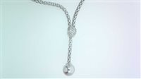 Halskette Fope Dame in Weißgold Diamante 0.32 Ct 718 BBR033 - 718 BBR033